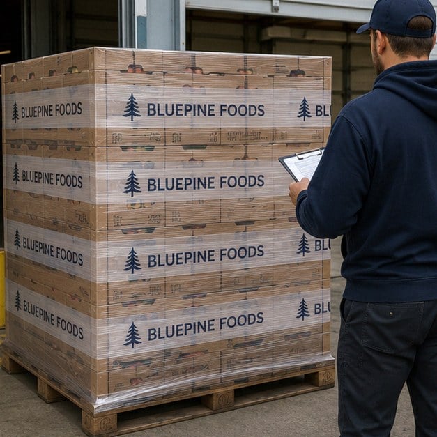 Custom pallet wrap — customer photo