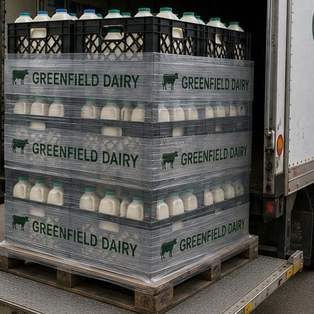 Pallet wrap with logo printing